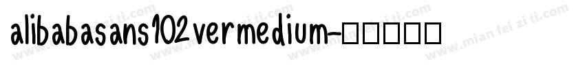 alibabasans102vermedium字体转换