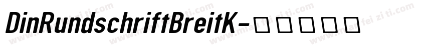 DinRundschriftBreitK字体转换