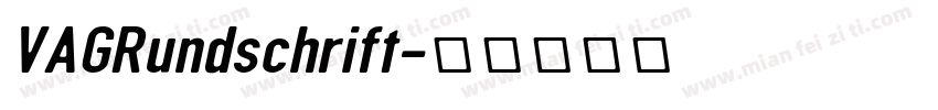 VAGRundschrift字体转换