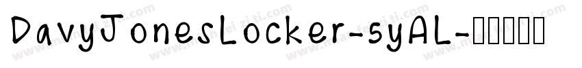 DavyJonesLocker-5yAL字体转换