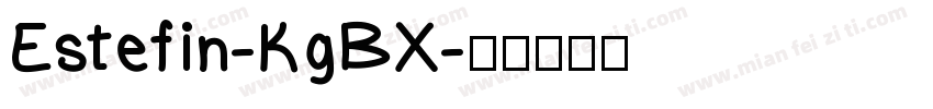 Estefin-KgBX字体转换