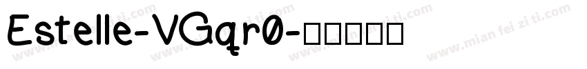 Estelle-VGqr0字体转换