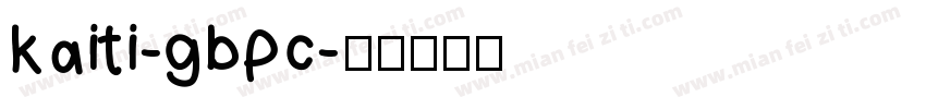 kaiti-gbpc字体转换