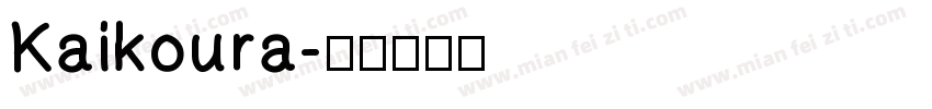 Kaikoura字体转换