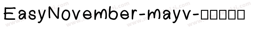 EasyNovember-mayv字体转换