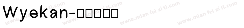 Wyekan字体转换