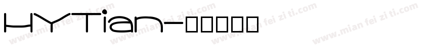 HYTian字体转换