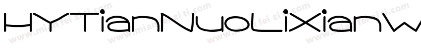 HYTianNuoLiXianW字体转换