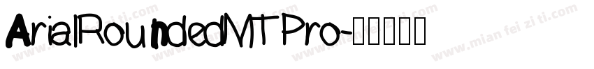 ArialRoundedMTPro字体转换