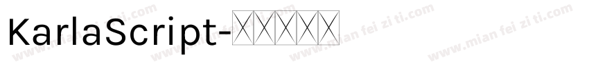 KarlaScript字体转换