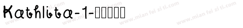 Kathlita-1字体转换