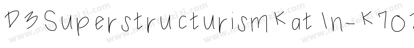 D3SuperstructurismKatIn-K7oZ字体转换