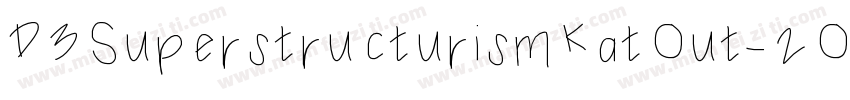 D3SuperstructurismKatOut-2OZ3字体转换