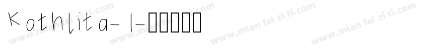 Kathlita-1字体转换