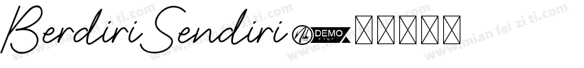 BerdiriSendiri字体转换
