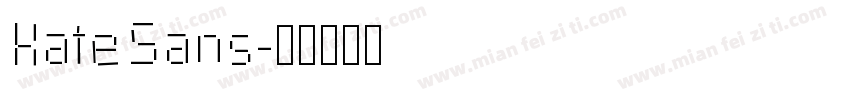 KateSans字体转换