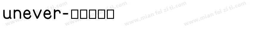 unever字体转换