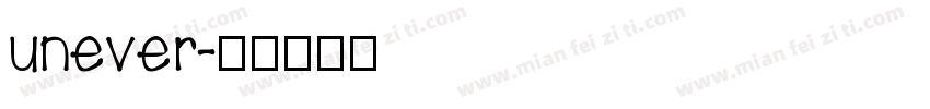unever字体转换