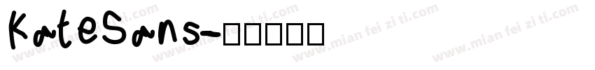 KateSans字体转换