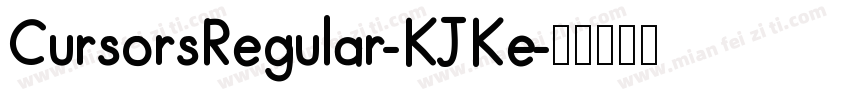 CursorsRegular-KJKe字体转换