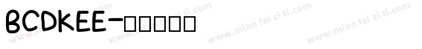 BCDKEE字体转换