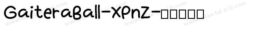 GaiteraBall-XPnZ字体转换