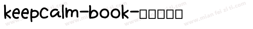 keepcalm-book字体转换