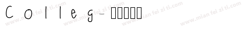 Colleg字体转换