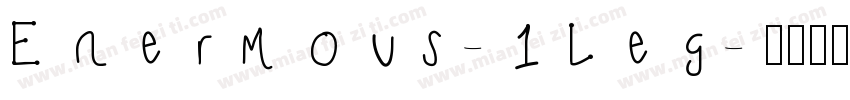 Enermous-1Leg字体转换