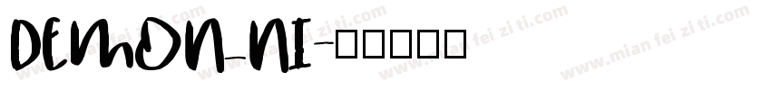 DEMON_NI字体转换