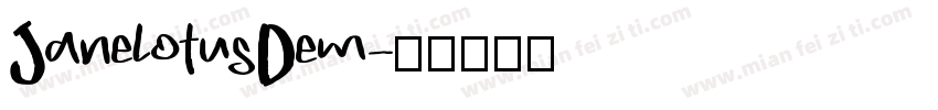 JanelotusDem字体转换
