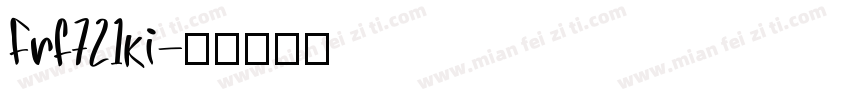 Frf721ki字体转换