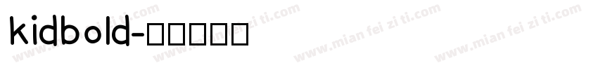 kidbold字体转换