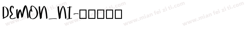 DEMON_NI字体转换