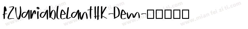 FZVariableLanTHK-Dem字体转换