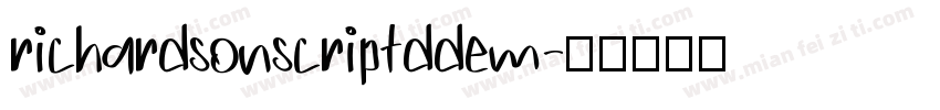 richardsonscriptddem字体转换