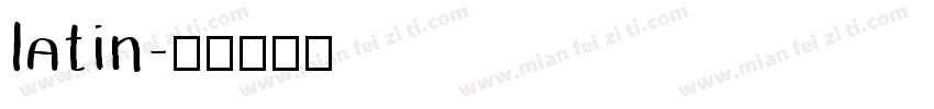 latin字体转换