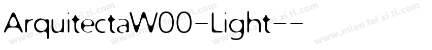 ArquitectaW00-Light-字体转换