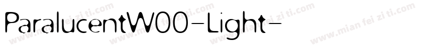 ParalucentW00-Light字体转换