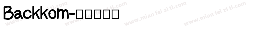Backkom字体转换