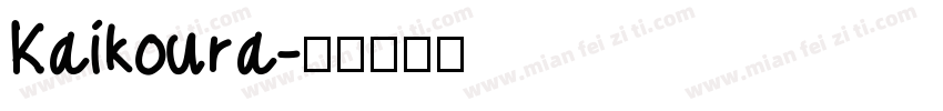 Kaikoura字体转换