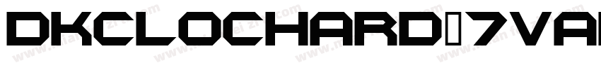 Dkclochard-7vAP字体转换