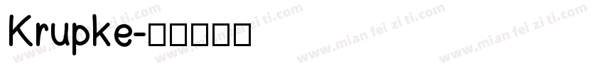Krupke字体转换