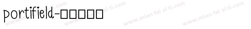 portifield字体转换