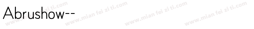 Abrushow-字体转换
