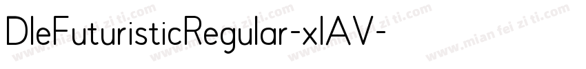 DleFuturisticRegular-xlAV字体转换
