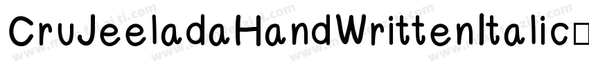CruJeeladaHandWrittenItalic-v21L字体转换