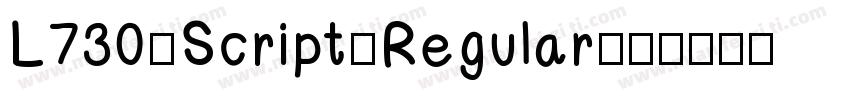 L730-Script-Regular字体转换