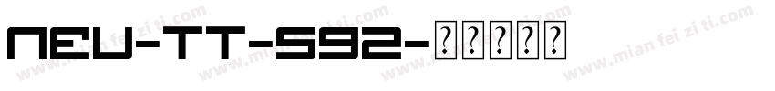 NEU-TT-S92字体转换