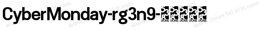 CyberMonday-rg3n9字体转换